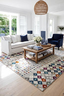 Peggy Tribal Morrocan Style Multi Rug — AI styled visualisation