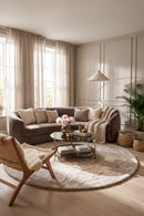 Pony Cream Round Rug — AI styled visualisation