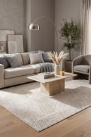 Prague Klarn Tan Rug — AI styled visualisation