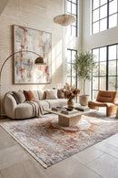 Reflections 103 Terracotta Rug — AI styled visualisation