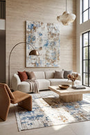 Reflections 108 Sky Rug — AI styled visualisation