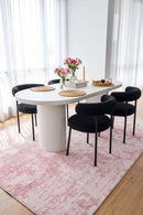 Revive Muse Blush Washable Rug — AI styled visualisation