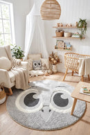 Mr&Mrs Bird 524 Round Rug — AI styled visualisation