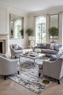 Roman Stonehaven Rug — AI styled visualisation
