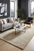 Broadway 931 Natural Rug — AI styled visualisation