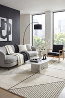 Broadway 935 Ivory Rug — AI styled visualisation