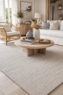 Terrace 5500 Natural Rug — AI styled visualisation
