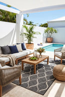 Terrace 5501 Black Rug — AI styled visualisation