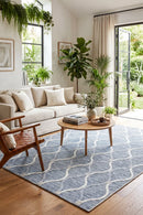 Terrace 5501 Blue Rug — styled indoor setting