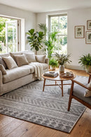Terrace 5505 Grey Rug — styled indoor setting