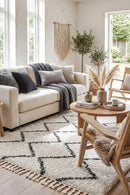 Saffron 11 White Rug — AI styled visualisation
