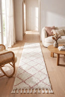 Saffron 22 Pink Runner Rug — AI styled visualisation