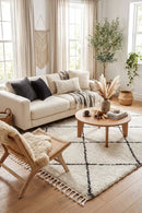 Saffron 22 White Rug — AI styled visualisation