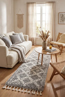 Saffron 33 Silver Runner Rug — AI styled visualisation