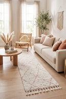 Saffron 44 Pink Runner Rug — AI styled visualisation