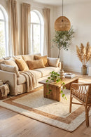 Sahara Maria Natural Rug — AI styled visualisation