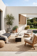 Sapana Indoor Outdoor Rug — AI styled visualisation