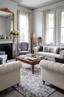 Seqouia 601 Grey Rug — AI styled visualisation