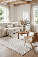 Serenade Ezra White Rug — AI styled visualisation
