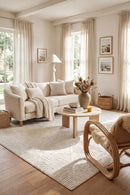 Serenade Shilo White Rug — AI styled visualisation