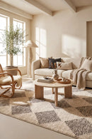 Serenade Yuri Beige Rug — AI styled visualisation
