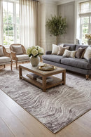 Shikhar Beige Machine Washable Rug — AI styled visualisation