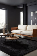 Sienna Black Rug — AI styled visualisation