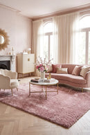 Sienna Blush Rug — AI styled visualisation