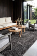 Sienna Seal Grey Rug — AI styled visualisation