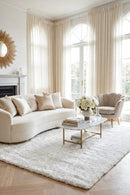 Sienna White Rug — AI styled visualisation