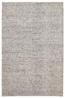 Skandi-Carlos Felted Wool Rug Brown Natural