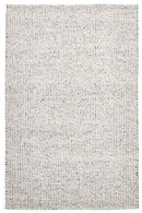 Skandi-Carlos Felted Wool Rug Grey Natural