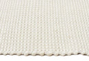 Skandi-Carlos Felted Wool Rug White Natural