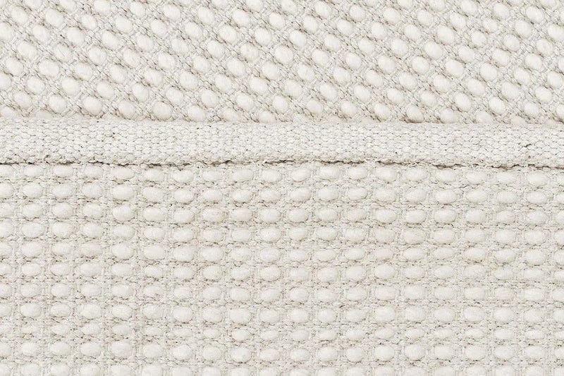 Skandi-Carlos Felted Wool Rug White Natural