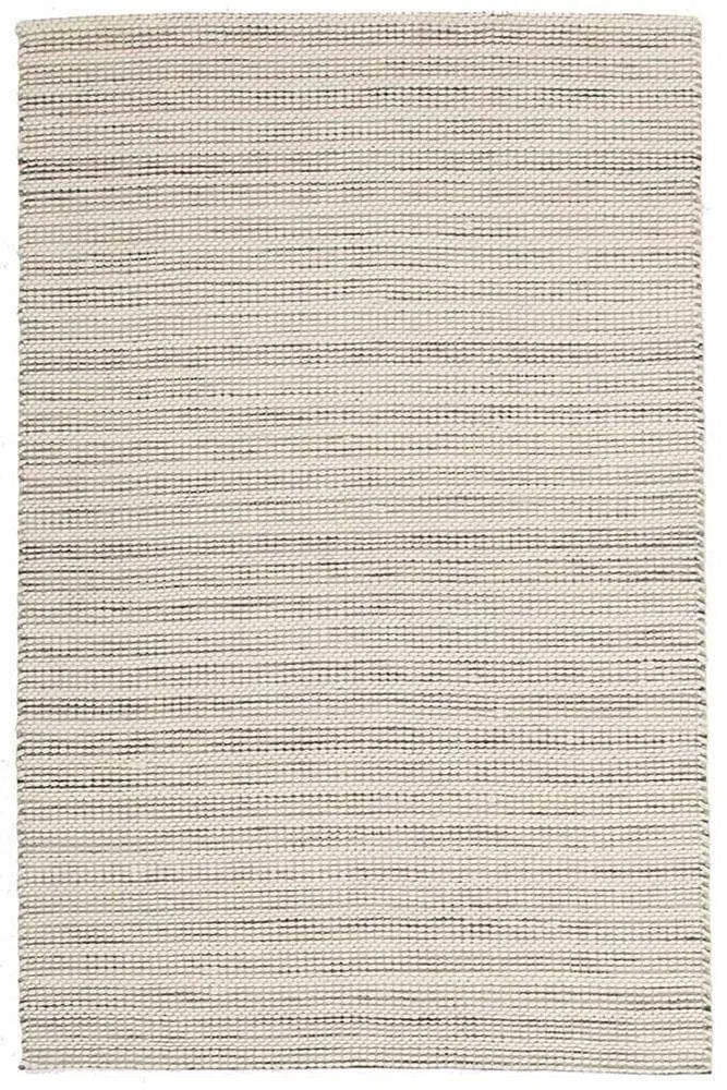 Skandi-Hand Braied Silver Felted Wool Rug