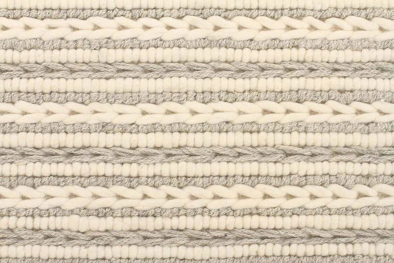 Skandi-Hellena Braied Grey Felted Wool Rug