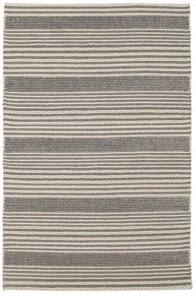 Skandi-Hellena Braied Silver Felted Wool Rug