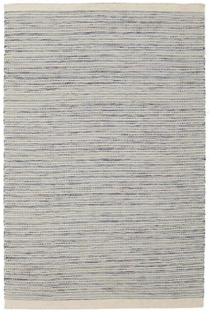 Skandi-Madras Blue Flat weave Rug