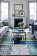 Soluna Jade Stone Rug — AI styled visualisation