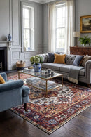 Soluna Moroccan Rug — AI styled visualisation