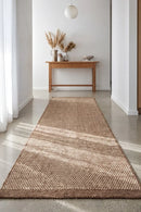 Steph And Gian Bark Walnut Runner Rug — AI styled visualisation