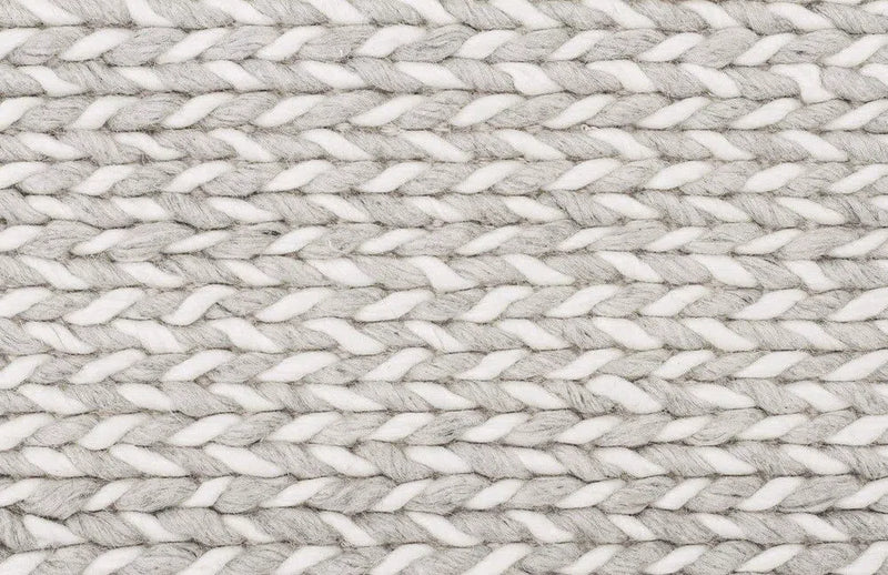 Studio-Helena Woven Wool Rug Grey White