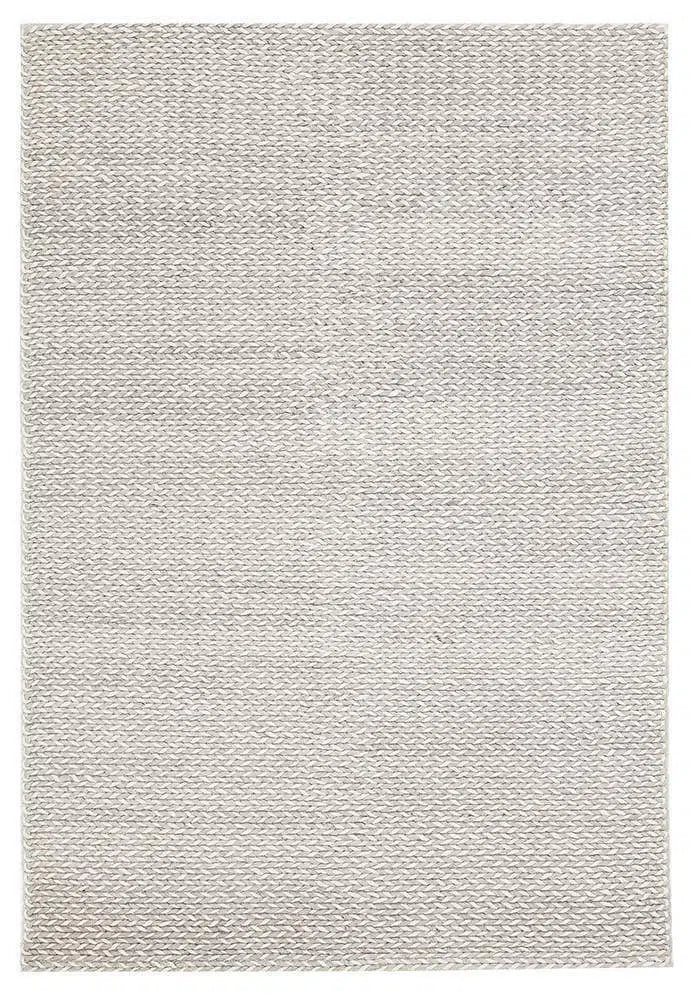 Studio-Helena Woven Wool Rug Grey White