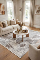 Eternal 70 Beige Grey Rug — AI styled visualisation