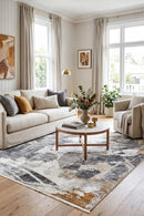 Eternal 70 Grey Rug — AI styled visualisation