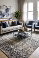 Havana 27 Beige Trellis Rug — AI styled visualisation