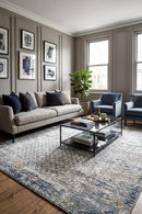 Havana 27 Grey Trellis Rug — AI styled visualisation