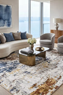 Finnegan Teak Water Rug — AI styled visualisation