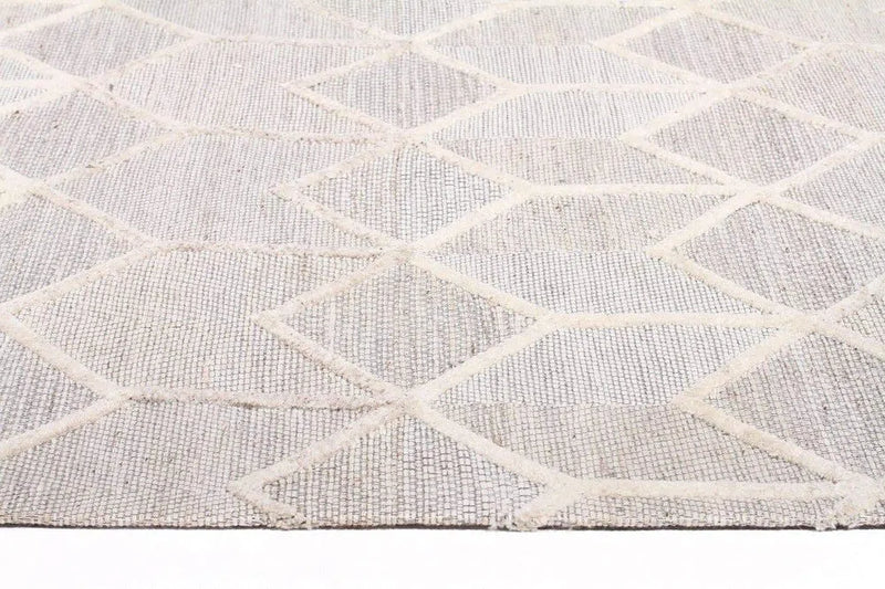 Visions-Winter Grey Brush Modern Rug