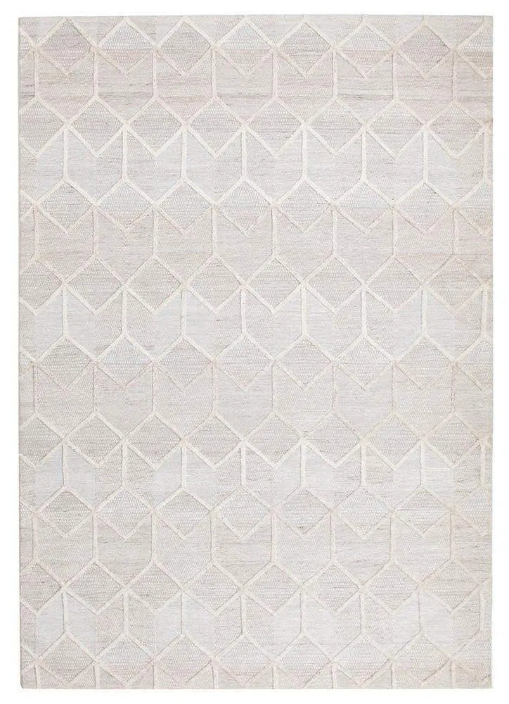 Visions-Winter Grey Brush Modern Rug